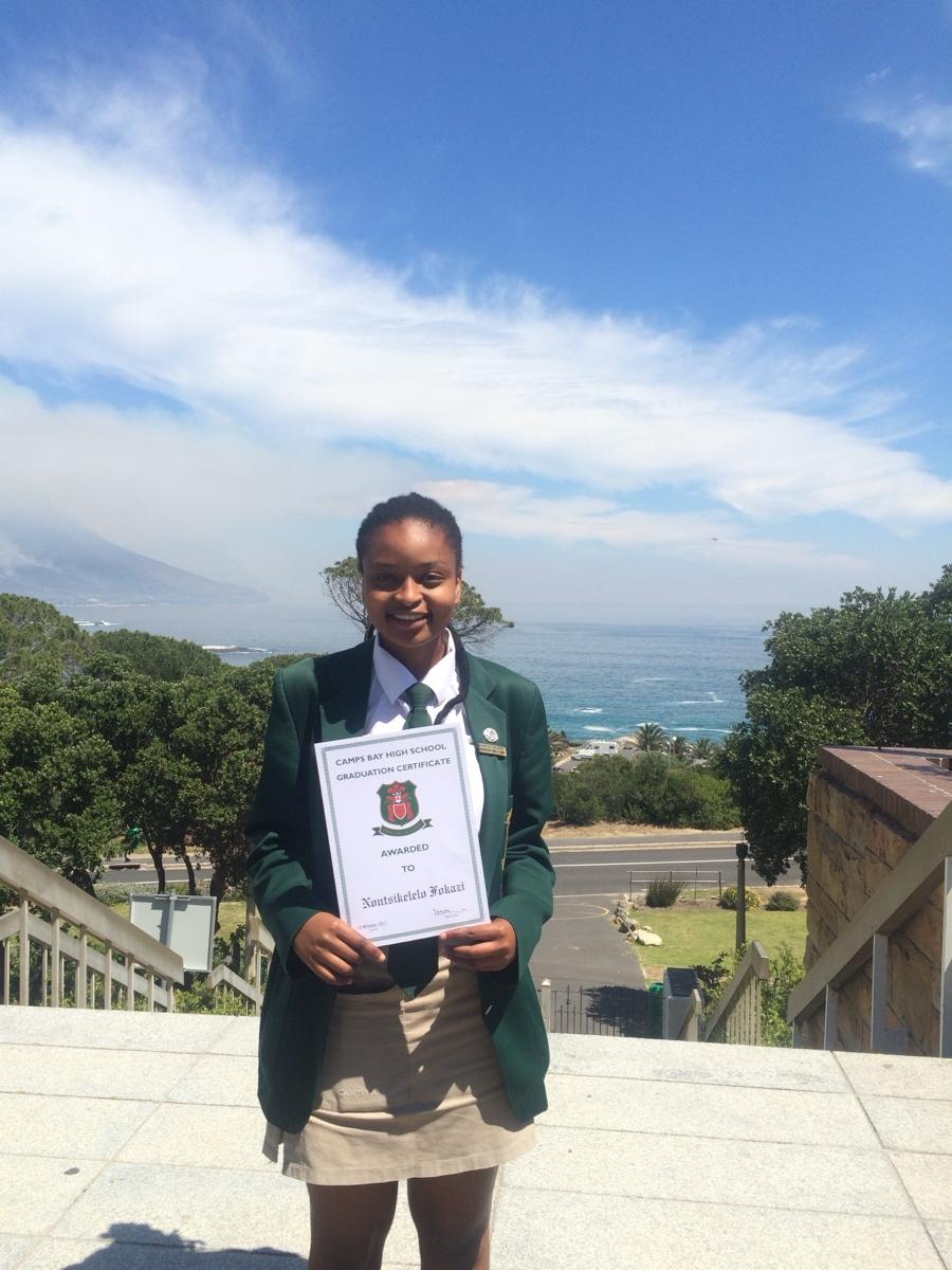Nontsikelelo Fokazi, The Shoe Foundation’s first scholar
